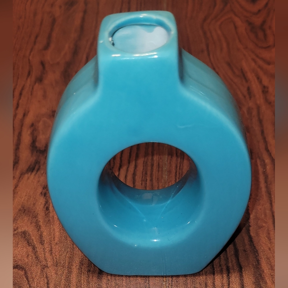 Blue abstract candle holder